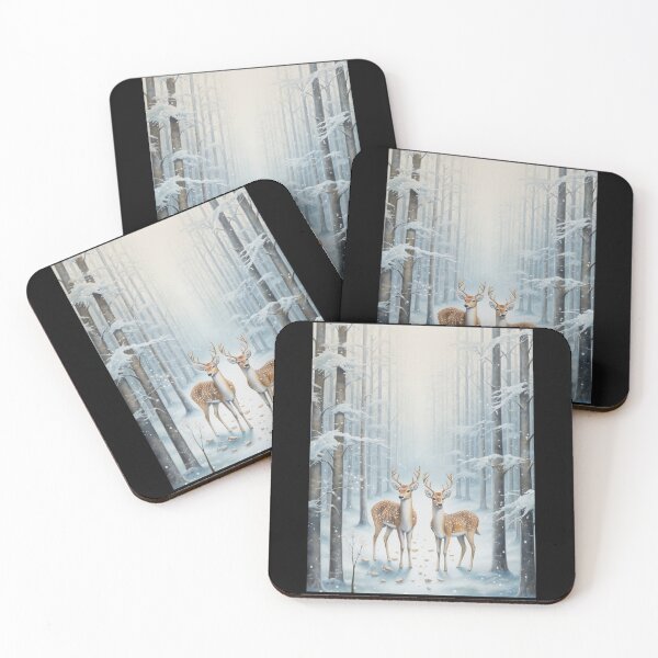 Item preview, Deer In Ice Forest designed and sold by SallieIrma.