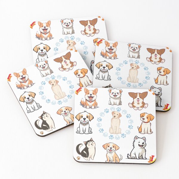 Item preview, Cute dogs be happy designed and sold by Sasidenidesign.