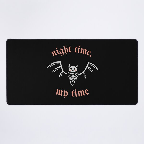 Item preview, "night time, my time" bat skeleton designed and sold by jennifersmind.