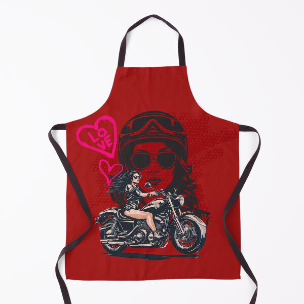 Item preview, Retro Hot Girl Biker Motorcycle designed and sold by VieBelieve.