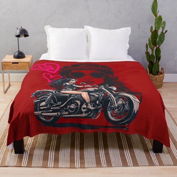 Item preview, Retro Hot Girl Biker Motorcycle designed and sold by VieBelieve.