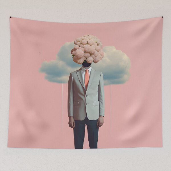 Item preview, Thoughtful Raincloud: Surreal Mind's Weather designed and sold by VectorPlace.