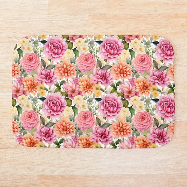 Aperçu de l'œuvre Fleurs à l'aquarelle : art des motifs floraux 06 créée et vendue par ColorCrafters.