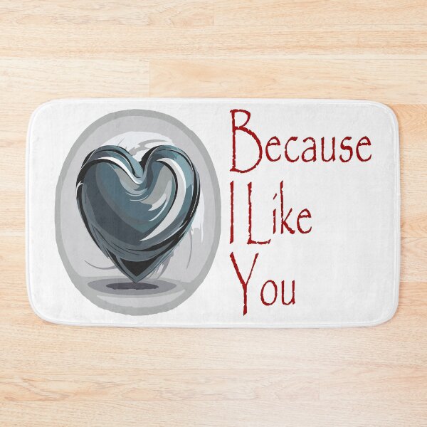 Item preview, Because I Like You - Love Heart and a Note designed and sold by MegaDirt.