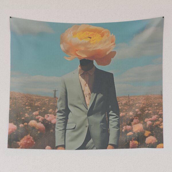 Item preview, Blossoming Mind: Floral Head Surrealism designed and sold by VectorPlace.