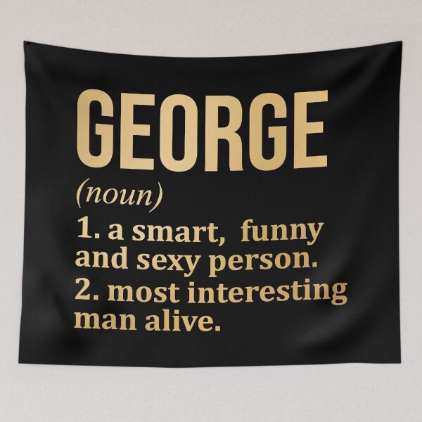 Item preview, George Name Definition in Gold designed and sold by XCIV.