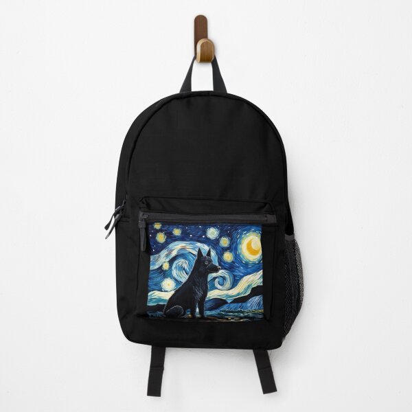 Item preview, Starry Night Wolf Van gogh Inspired Painting designed and sold by Vangoholic.
