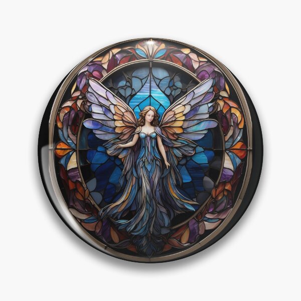 Aperçu de l'œuvre Motif d'ange en vitrail créée et vendue par Desfix.