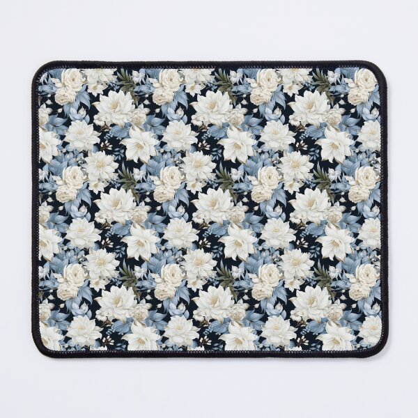 Item preview, Winter Floral Elegance: White Rose Pattern designed and sold by BloomPattern.