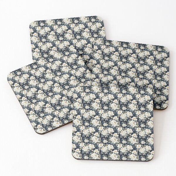 Item preview, Tranquil Winter Garden: Floral Snowflake Pattern designed and sold by BloomPattern.