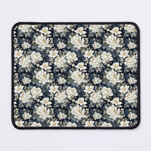 Item preview, Tranquil Winter Garden: Floral Snowflake Pattern designed and sold by BloomPattern.
