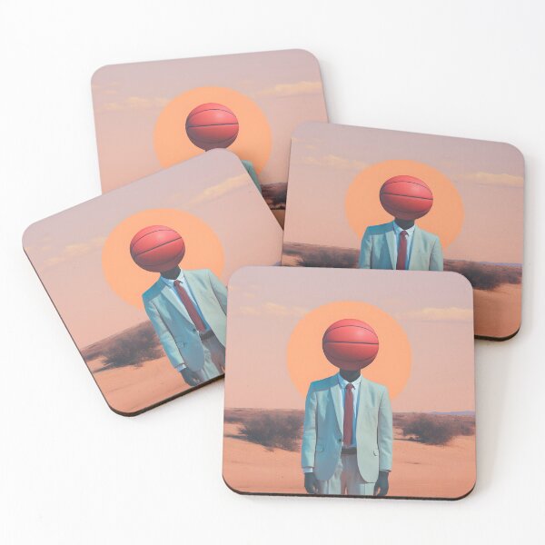 Item preview, Desert Hoops: Surreal Basketball Sunrise designed and sold by VectorPlace.