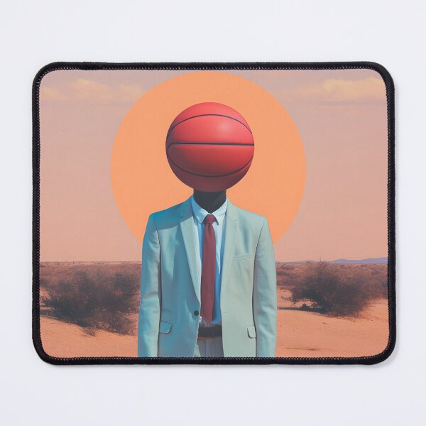 Item preview, Desert Hoops: Surreal Basketball Sunrise designed and sold by VectorPlace.