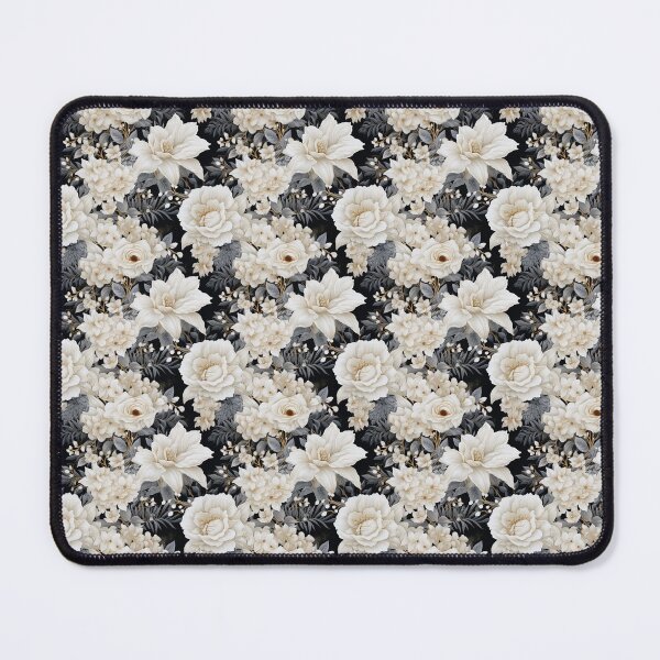 Item preview, Snowy Floral Serenity: White Blossom Pattern designed and sold by BloomPattern.