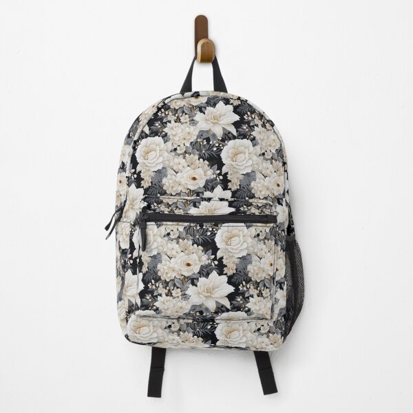 Item preview, Snowy Floral Serenity: White Blossom Pattern designed and sold by BloomPattern.