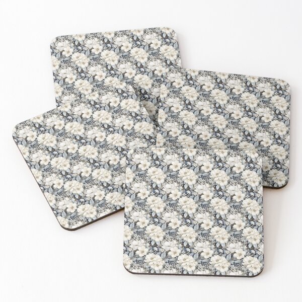 Item preview, Winter Garden Elegance: Floral Snowflake Art designed and sold by BloomPattern.
