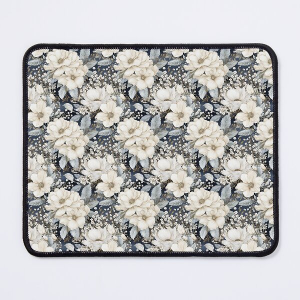 Item preview, Winter Garden Elegance: Floral Snowflake Art designed and sold by BloomPattern.