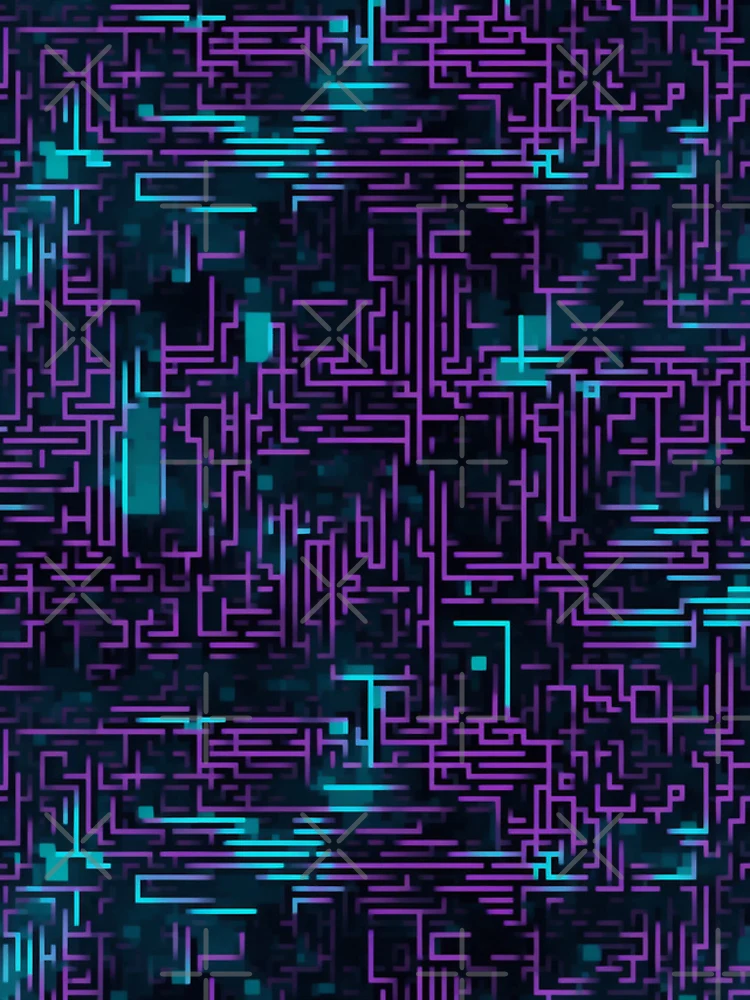 Thumbnail 4 of 4, iPhone Case, Digital Code Abstract Pattern designed and sold by SideSignal.