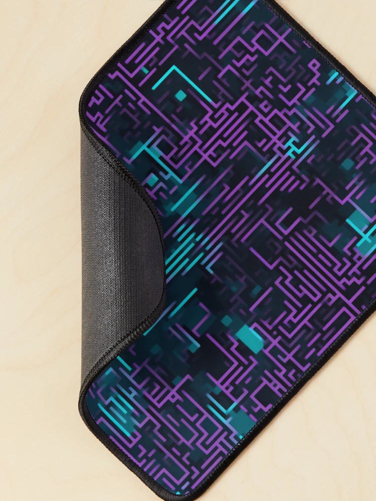 Thumbnail 2 of 5, Mouse Pad, Digital Code Abstract Pattern designed and sold by SideSignal.