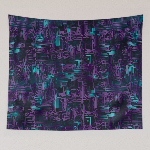 Item preview, Digital Code Abstract Pattern designed and sold by SideSignal.