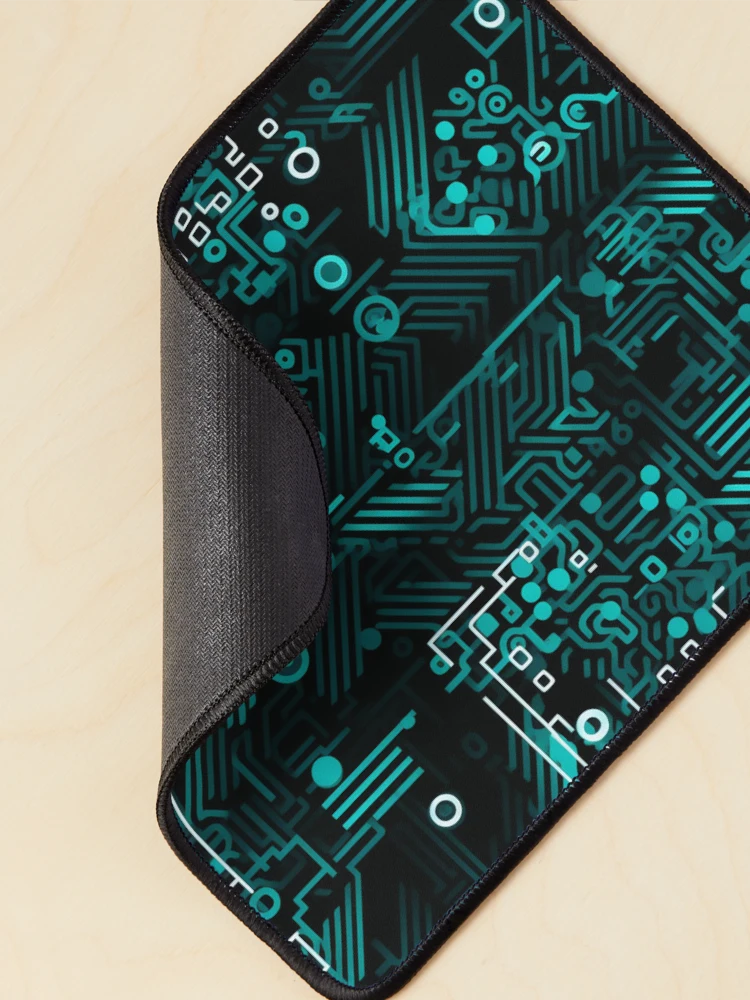 Thumbnail 2 of 5, Mouse Pad, Digital Code Abstract Pattern designed and sold by SideSignal.