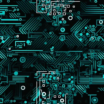 Artwork thumbnail, Digital Code Abstract Pattern by SideSignal