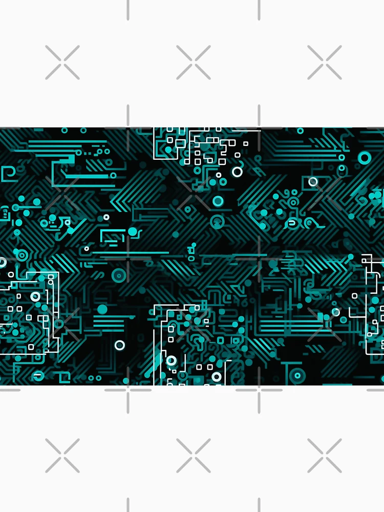 Thumbnail 6 of 6, Pullover Hoodie, Digital Code Abstract Pattern designed and sold by SideSignal.