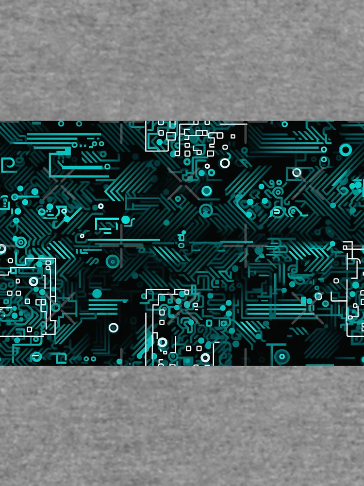Thumbnail 6 of 6, Lightweight Sweatshirt, Digital Code Abstract Pattern designed and sold by SideSignal.