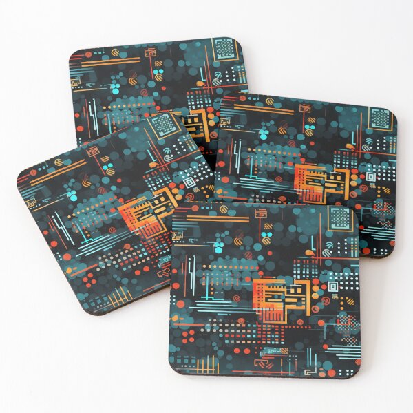 Item preview, Digital Code Abstract Pattern designed and sold by SideSignal.