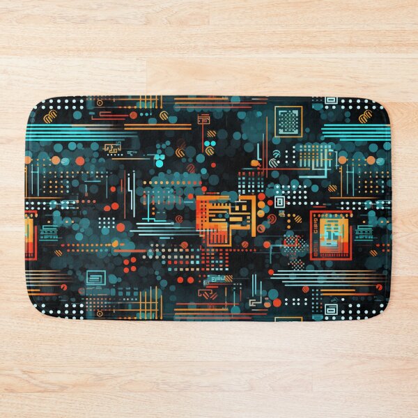 Item preview, Digital Code Abstract Pattern designed and sold by SideSignal.
