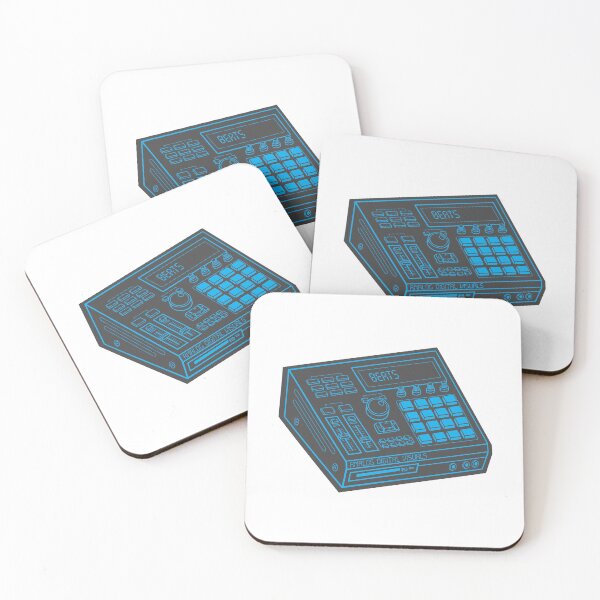 Item preview, Y2K Music Production – MPC Design (Vivid Cerulean Lines + Arsenic Drop Shadow) Analog / Music designed and sold by analogdigitalvz.