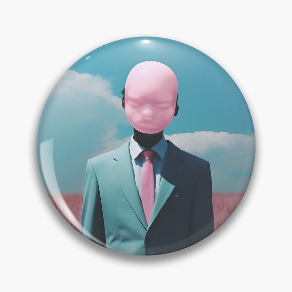 Item preview, Surreal Solitude: Monochrome Head in Fields designed and sold by VectorPlace.