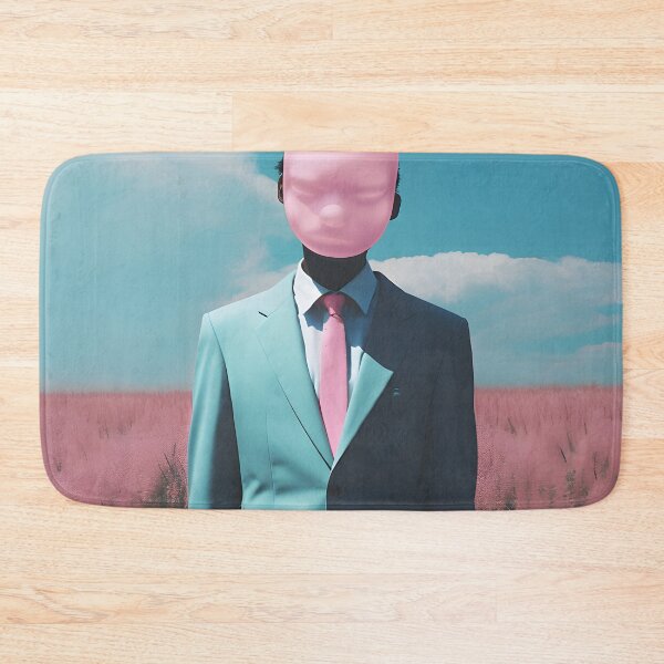 Item preview, Surreal Solitude: Monochrome Head in Fields designed and sold by VectorPlace.