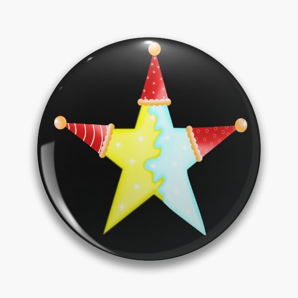Item preview, Cute christmas star with santa hat.  designed and sold by Onanong2531.