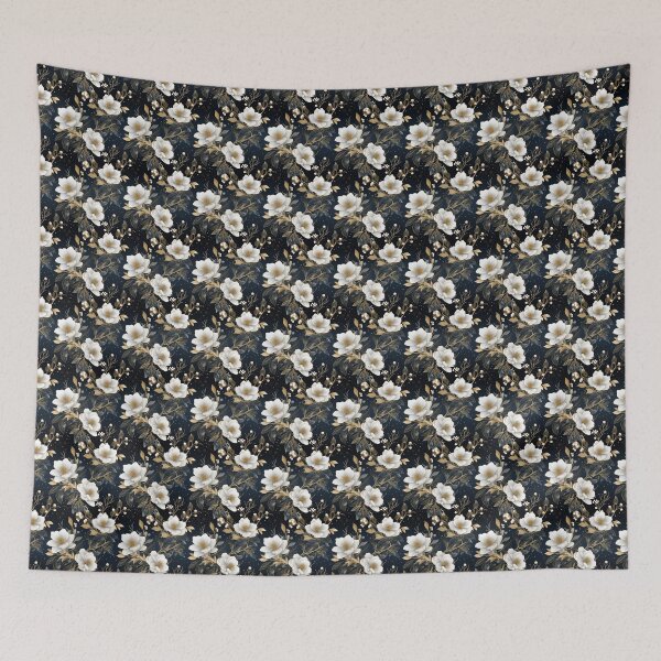 Item preview, Festive Christmas Roses: Holiday Pattern designed and sold by BloomPattern.