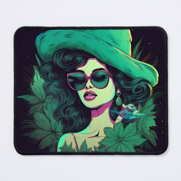 Item preview, “Natural Woman: Green Style & Fresh Leaves” designed and sold by Art-Vortex-fr.