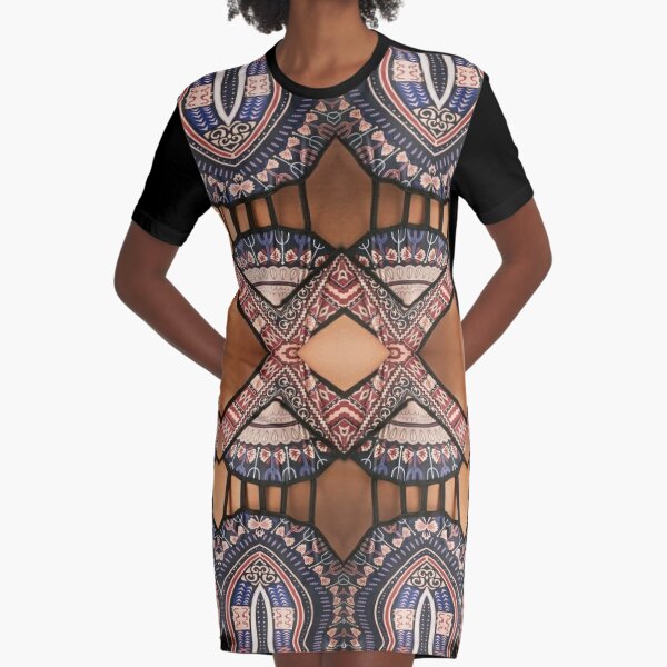 Pattern Graphic T-Shirt Dress
