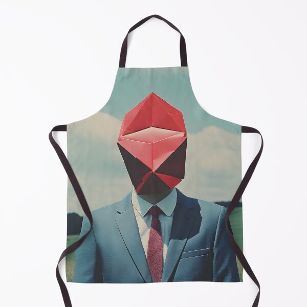 Item preview, Abstract Geometric Identity: Red Polygonal Head designed and sold by VectorPlace.