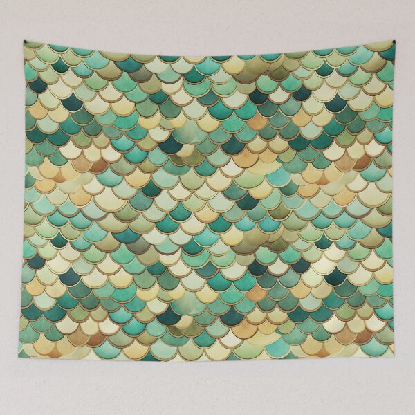 Item preview, Fishscales Pattern designed and sold by SideSignal.
