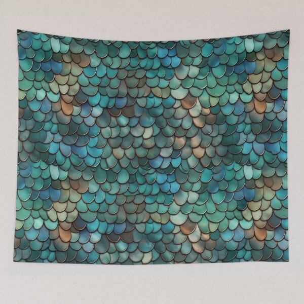 Item preview, Fishscales Pattern designed and sold by SideSignal.