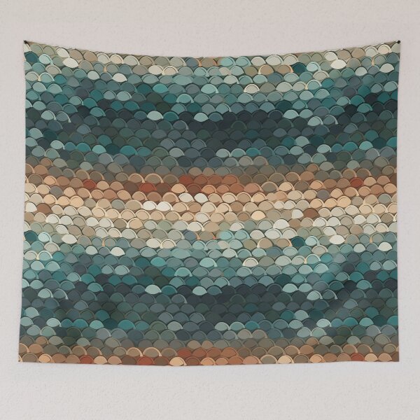 Item preview, Fishscales Pattern designed and sold by SideSignal.
