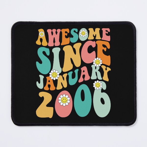 Item preview, Awesome Since January 2006 | Made In 2006 | Retro Groovy Birthday designed and sold by Christina-grich.