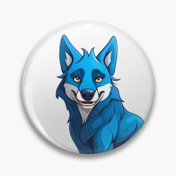Item preview, blue wolf designed and sold by KorArtStudio.