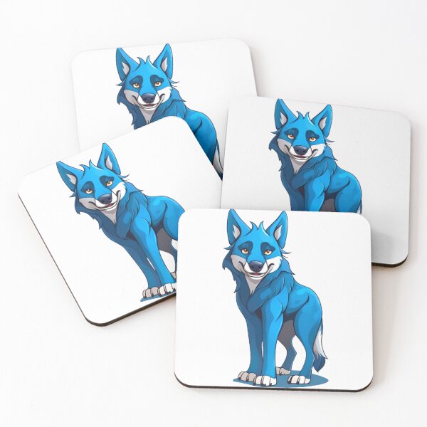Item preview, blue wolf designed and sold by KorArtStudio.