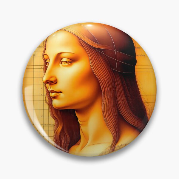 Item preview, Drawing Portrait Of Young Woman Inspired By Leonardo da Vinci designed and sold by LanaGustavsson.