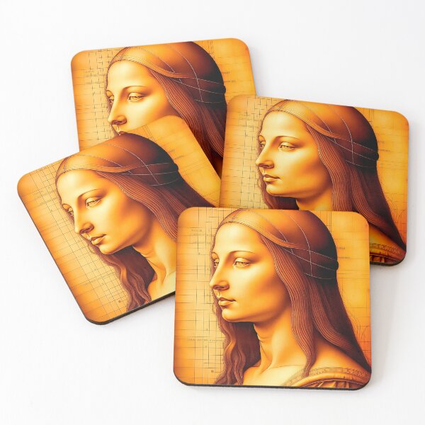 Item preview, Drawing Portrait Of Young Woman Inspired By Leonardo da Vinci designed and sold by LanaGustavsson.