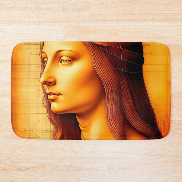 Item preview, Dibujo de retrato de mujer joven inspirado en Leonardo da Vinci designed and sold by LanaGustavsson.
