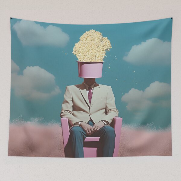 Item preview, Cinematic Thoughts: Surreal Popcorn Mind designed and sold by VectorPlace.