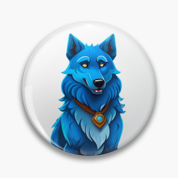 Item preview,  cute blue wolf designed and sold by KorArtStudio.