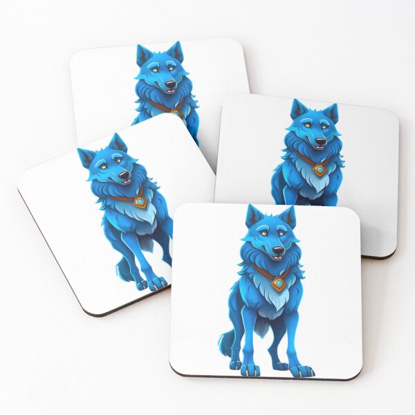Item preview,  cute blue wolf designed and sold by KorArtStudio.